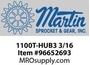 1100T-HUB3 3/16