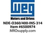 NDE-O360/400-INS-314