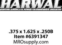 .375 x 1.625 x .250B