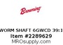 WORM SHAFT 6GWCD 39:1