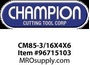 CM85-3/16X4X6