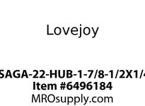 L/J -SAGA-22-HUB-1-7/8-1/2X1/4KW