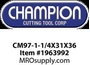 CM97-1-1/4X31X36