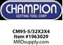 CM95-5/32X2X4