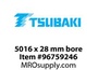 5016 x 28 mm bore