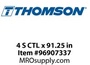 4 S CTL x 91.25 in