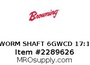 WORM SHAFT 6GWCD 17:1
