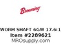 WORM SHAFT 6GW 17.6:1