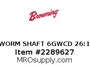 WORM SHAFT 6GWCD 26:1