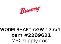 WORM SHAFT 6GW 17.6:1