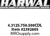 4.312 x 5.751 x .500CDL