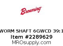 WORM SHAFT 6GWCD 39:1