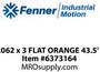 .062 x 3 FLAT ORANGE 43.5