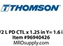 1/2 L PD CTL x 1.25 in Y= 1.6 in
