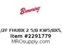 2 1/2F FHUBX 2 5/8 KW5/8X5/16
