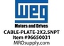 CABLE-PLATE-2X2.5NPT