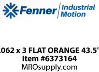 .062 x 3 FLAT ORANGE 43.5