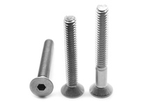 M16-2 x 160mm Flat Head Cap Screw, Coarse, Partial Thread