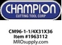 CM96-1-1/4X31X36