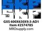 GXS 600X630X9.5-AD1