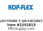 2 1/2H FHUBX 3 3/8 KW7/8X7/16