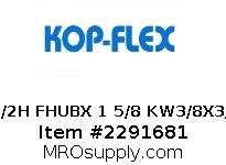 1 1/2H FHUBX 1 5/8 KW3/8X3/16