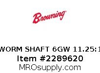 WORM SHAFT 6GW 11.25:1