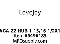 L/J -SAGA-22-HUB-1-15/16-1/2X1/4KW